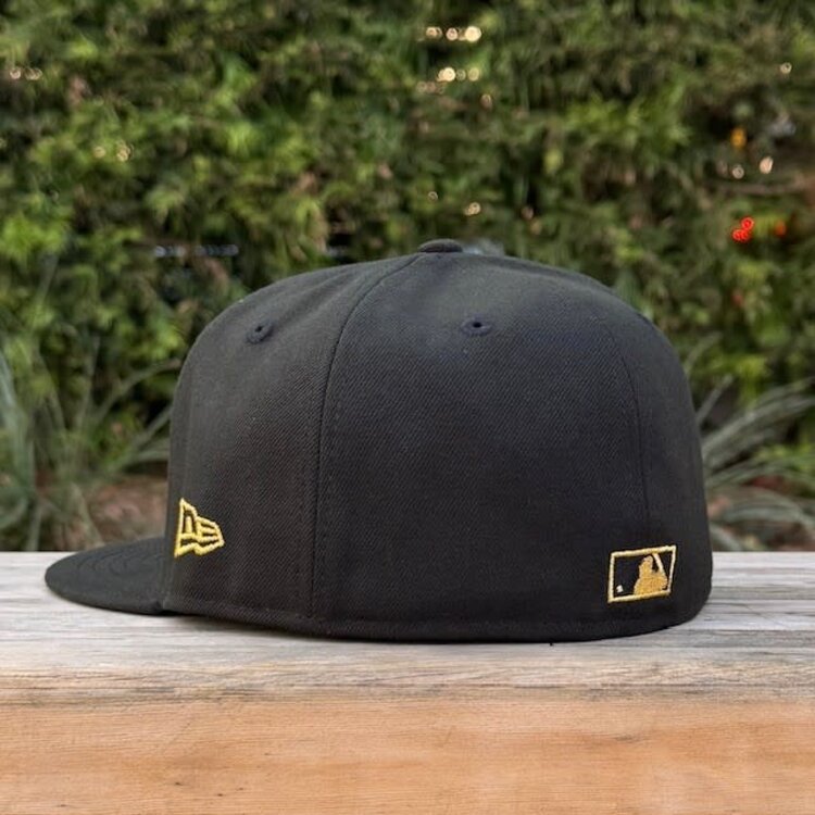 New Era LA Black Metallic Gold Outline 100th Anniv