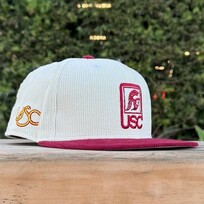 New Era USC Vintage Logo Cord Ivory/Cardinal 950