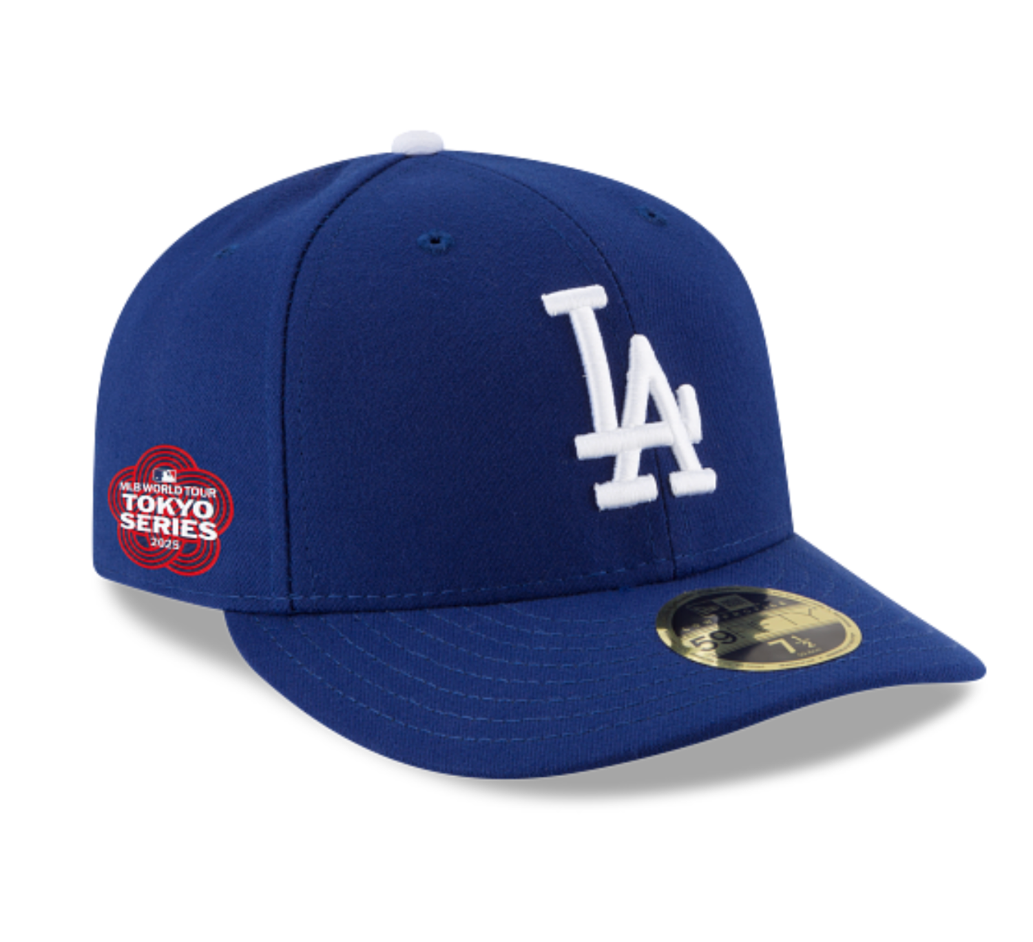 LA Dodgers 2025 Tokyo Series Side Patch Low Profile Fitted LA Dodgers 2025 Tokyo Series Side Patch Low Profile Fitted