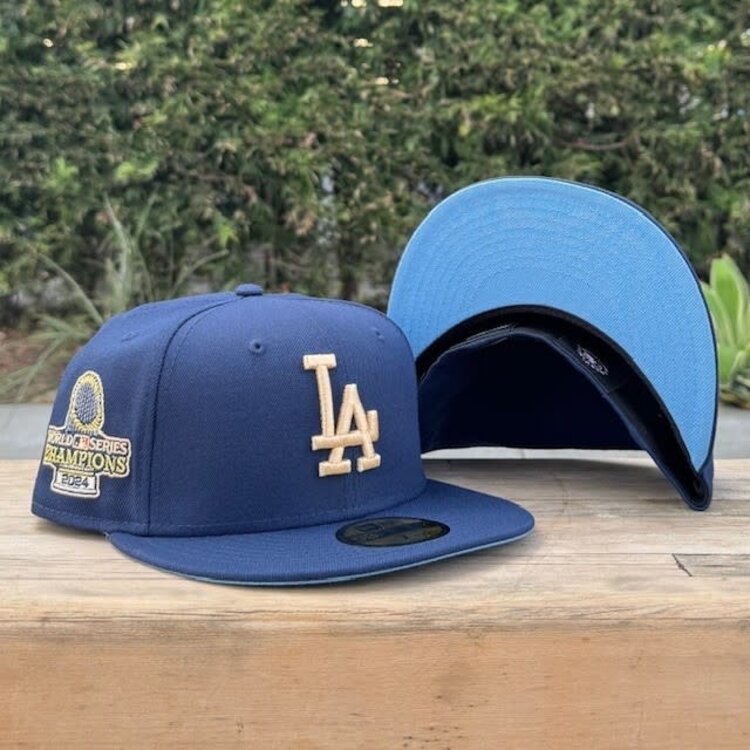 New Era LA Navy Ivory 2024 World Series Champs Trophy
