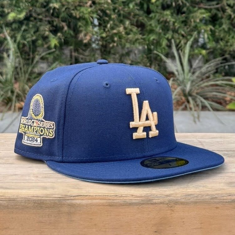 New Era LA Navy Ivory 2024 World Series Champs Trophy