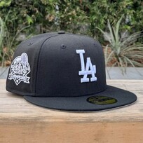 New Era LA New Black White 2024 WS Champs