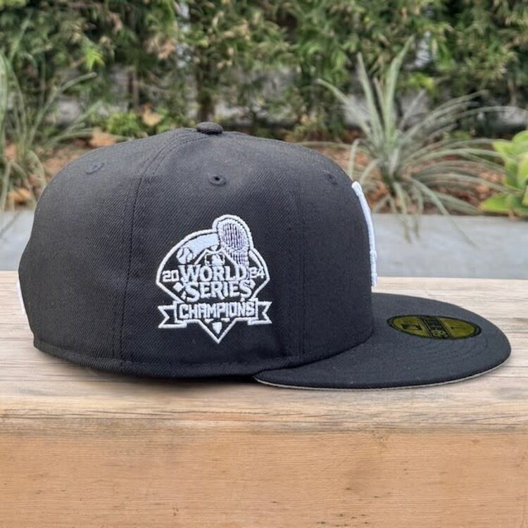 New Era LA New Black White 2024 WS Champs