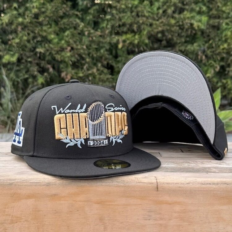 New Era LA Dodgers 2024 WS Champions Parade Black Fitted