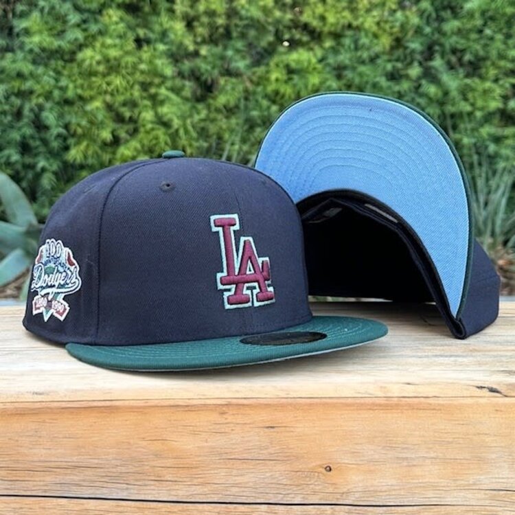 New Era LA Navy/Dk Green 100th BUV