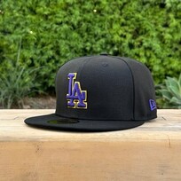New Era LA Dodgers Black Purple-Gold