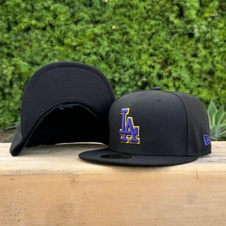 New Era LA Dodgers Black Purple-Gold