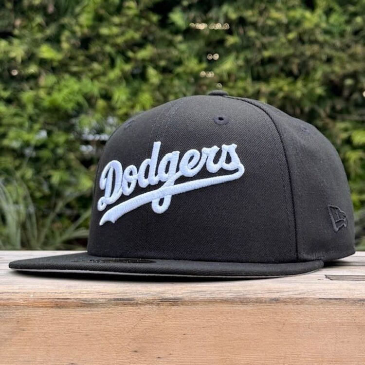 New Era Dodgers Wordmark Black White 2024 World Series SP