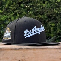 New Era Los Angeles Script Black White 2024 World Series SP