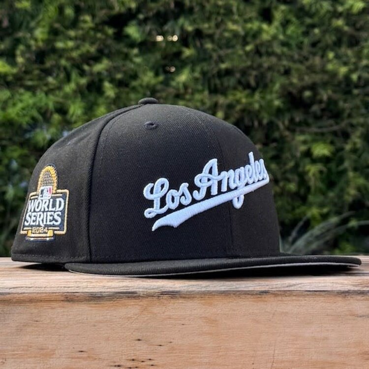New Era Los Angeles Script Black White 2024 World Series SP