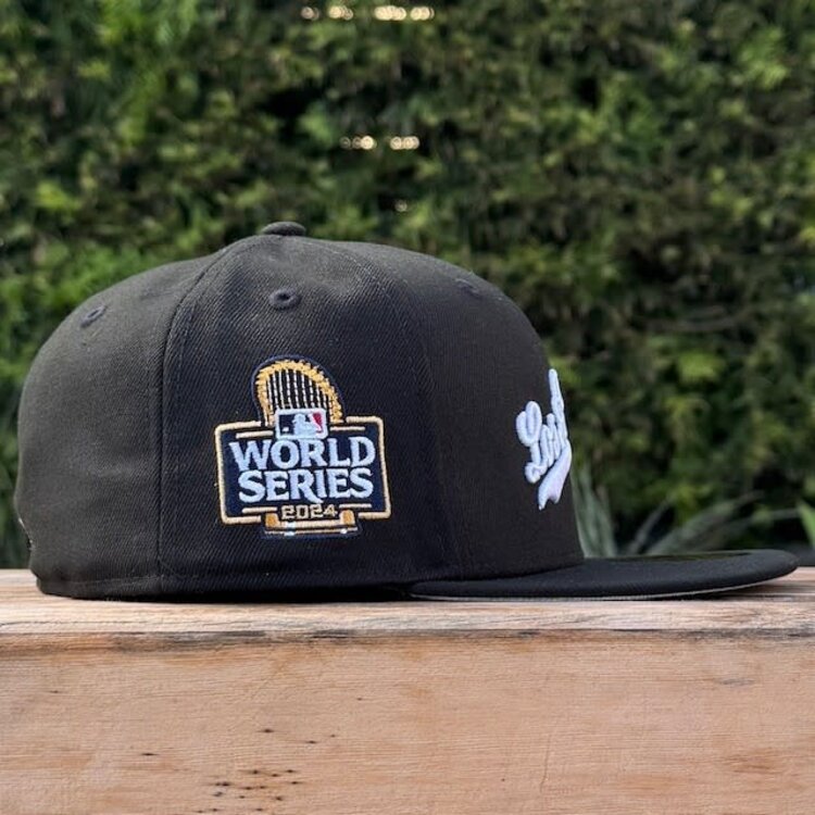 New Era Los Angeles Script Black White 2024 World Series SP