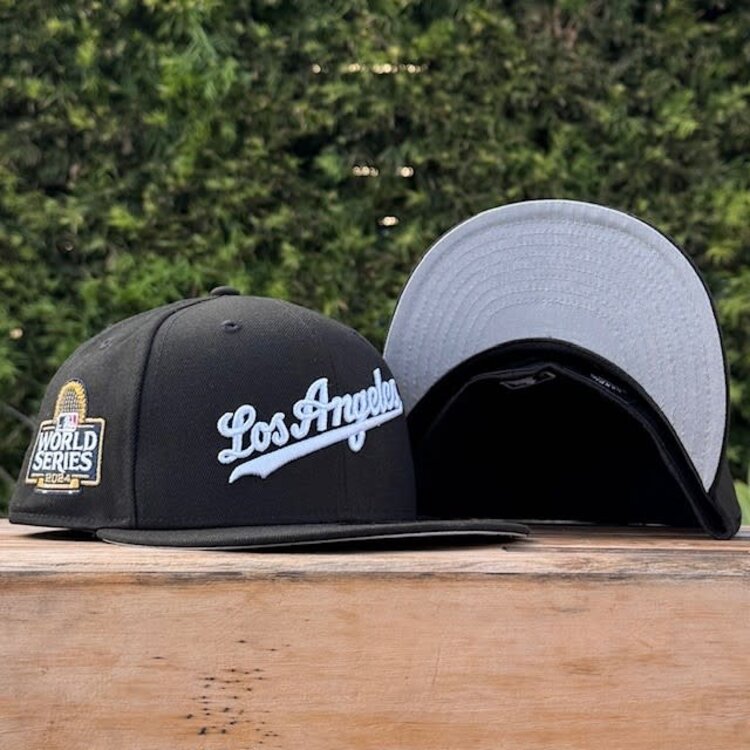 New Era Los Angeles Script Black White 2024 World Series SP