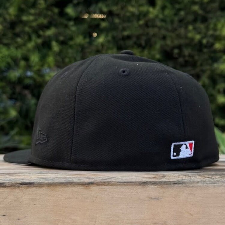 New Era Dodgers Wordmark Black Silver 2024 WS Champions