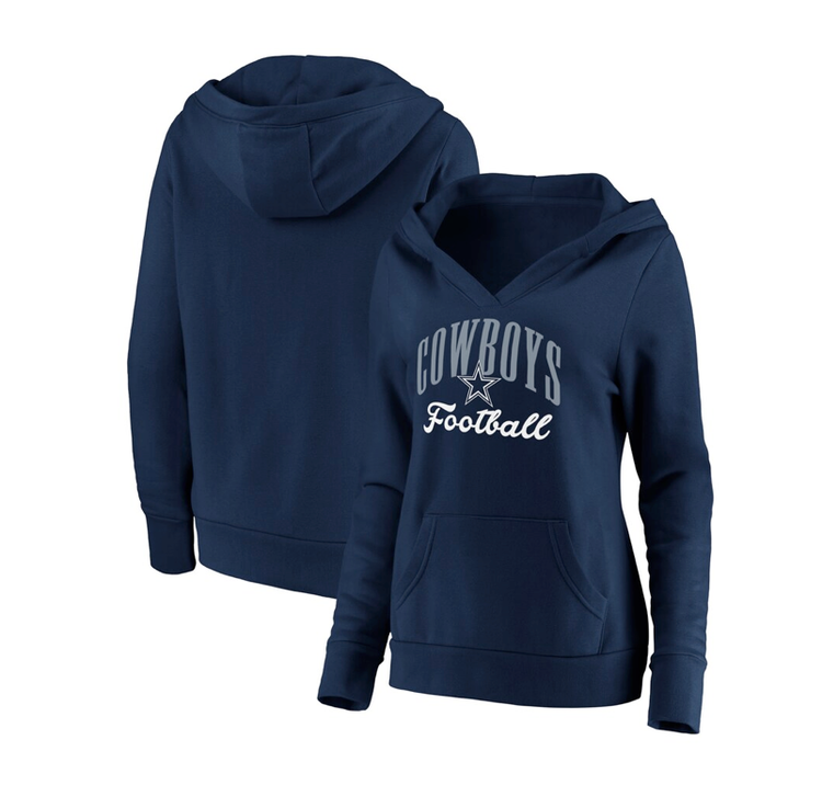 Fanatics Cowboys W Victory Script Pullover Hoodie