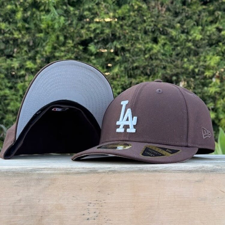 New Era LA Dodgers Dark Brown Low Pro Gray UV