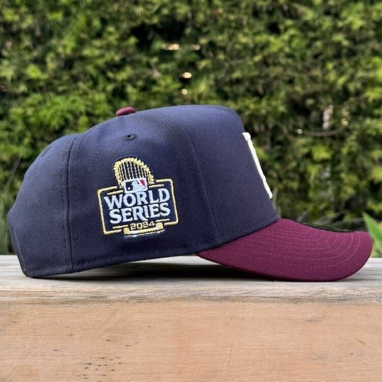 New Era LA Heart Navy/Maroon 2024 World Series 940 A-Frame