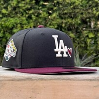 New Era LA Black/Maroon Heart Viva SP