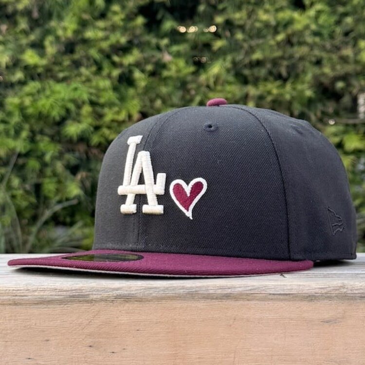 New Era LA Black/Maroon Heart Viva SP