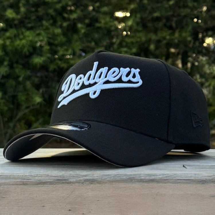 New Era Dodgers Wordmark Black White 2024 World Series SP 940AF