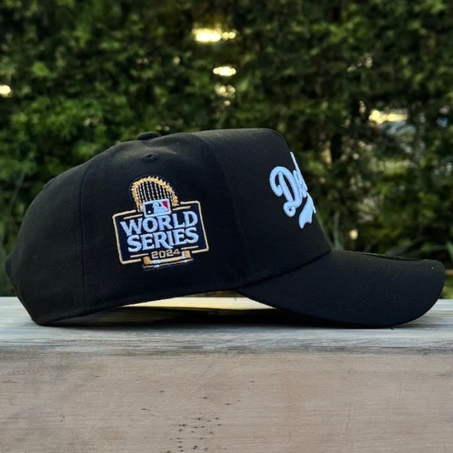Dodgers Wordmark Black White 2024 World Series SP 940AF - The