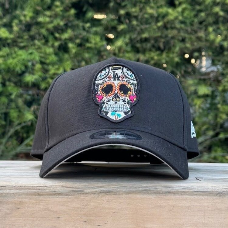New Era LA Dodgers Black Sugar Skull 940 A-Frame