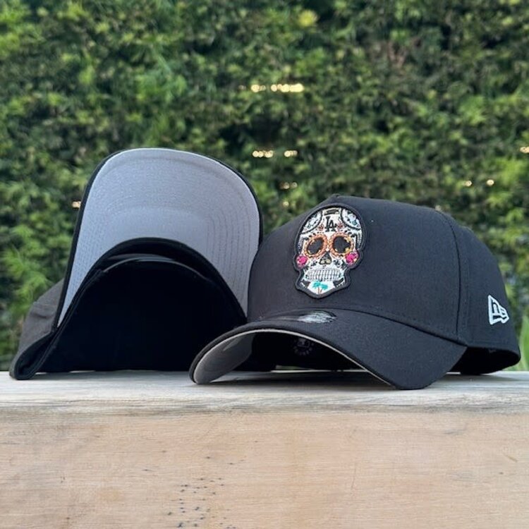 New Era LA Dodgers Black Sugar Skull 940 A-Frame