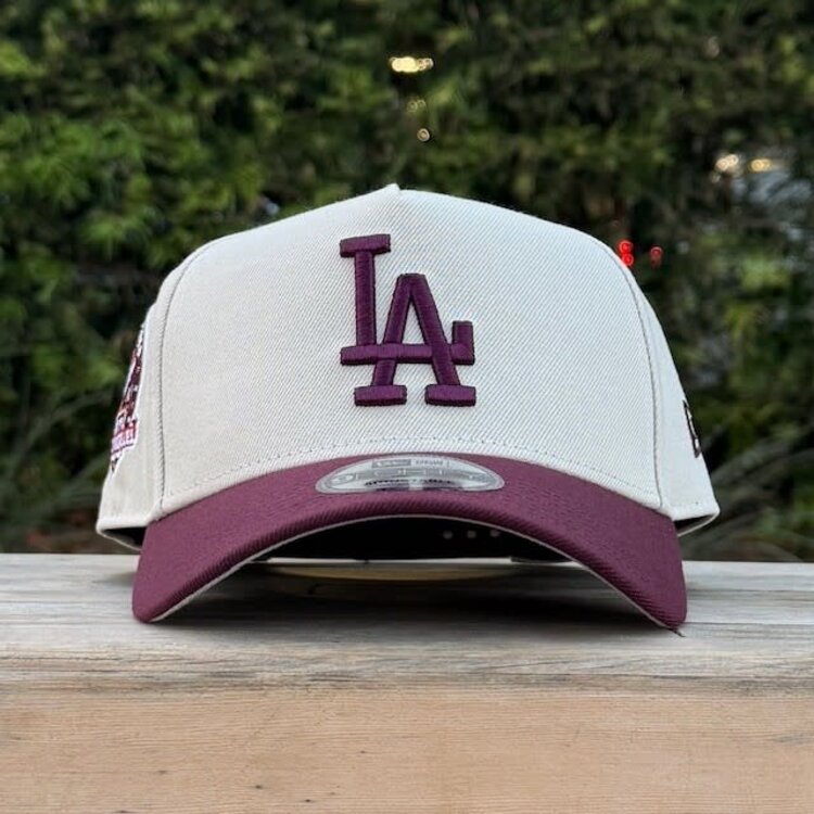 New Era LA Dodgers Stone/Maroon 60th Anniv 940 A-Frame
