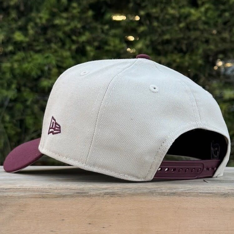 New Era LA Dodgers Stone/Maroon 60th Anniv 940 A-Frame