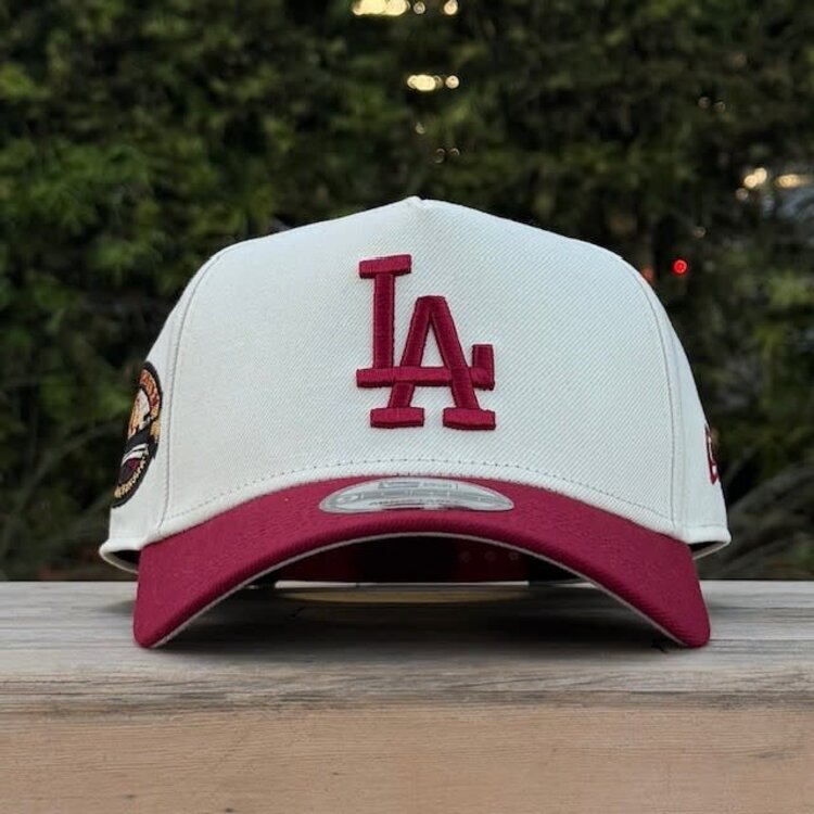 New Era LA Dodgers Ivory/Cardinal 50th Stadium Anniversary 940 A-Frame
