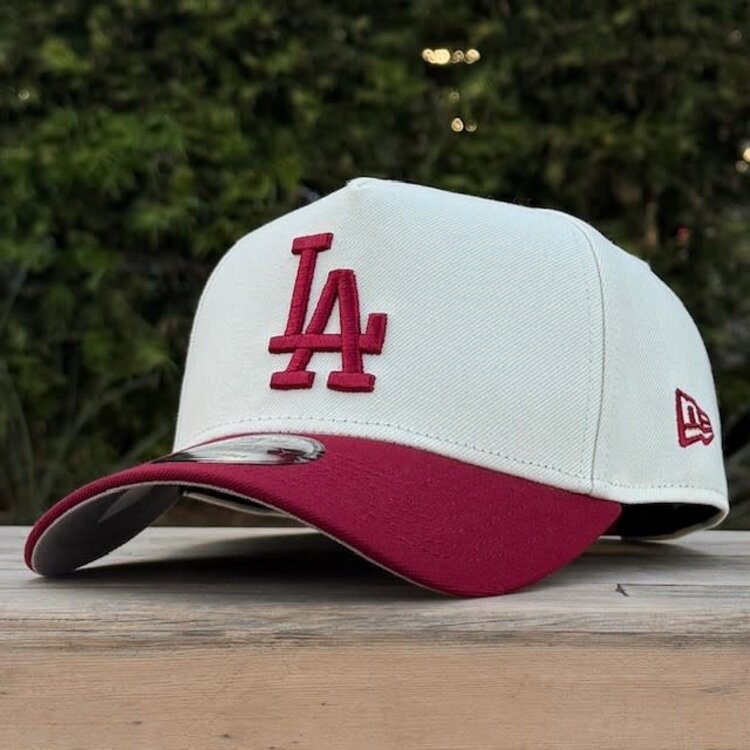 New Era LA Dodgers Ivory/Cardinal 50th Stadium Anniversary 940 A-Frame