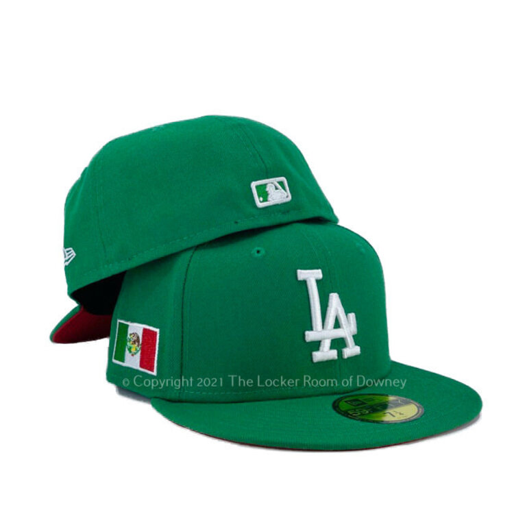 New Era LA Dodgers Kelly Green Mexico Flag Red UV