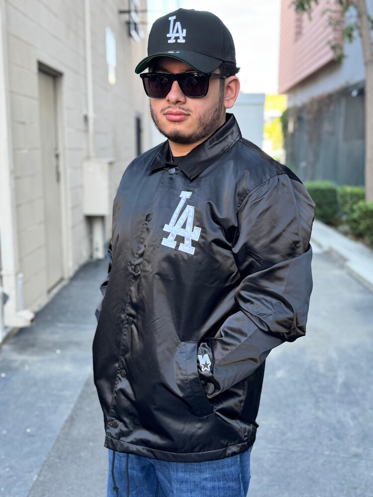 Starter LA Dodgers Men's Starter Point Man Coach Jacket Black