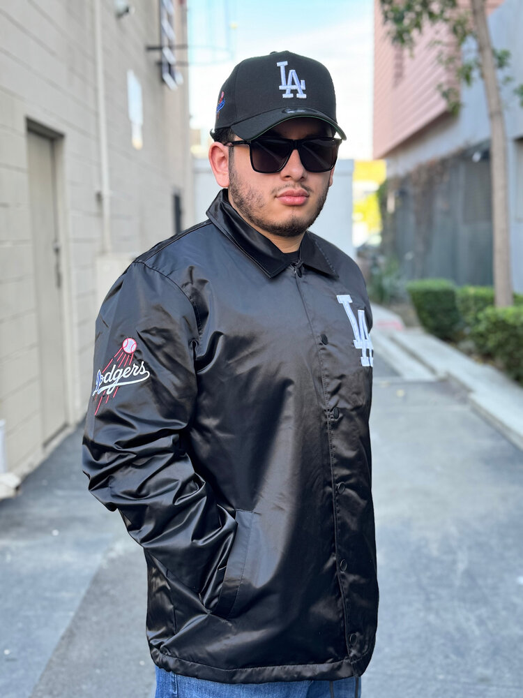 Starter LA Dodgers Men's Starter Point Man Coach Jacket Black