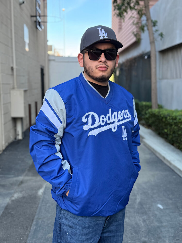 G-III LA Dodgers Men's G-III Royal Double Coverage V-Neck Pullover