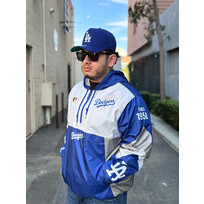 Mitchell and Ness LA Dodgers M&N Team Origins Pullover Anorak Royal/White