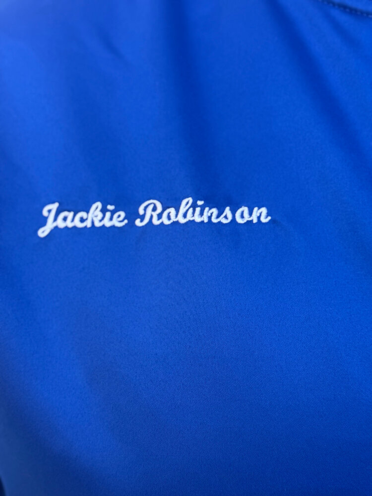 Mitchell and Ness LA Dodgers Men's M&N Legends Collection Jackie Robinson Satin Jacket