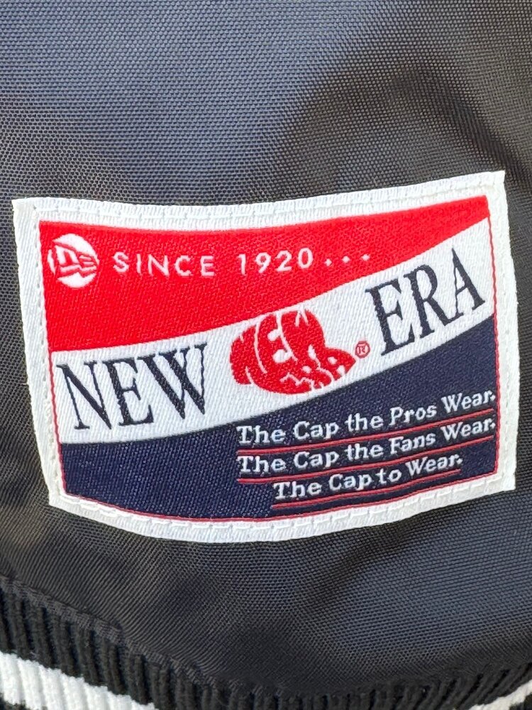 New Era LA Dodgers NE Men's Throwback Black Nylon Button Up Shooting Ball Jacket