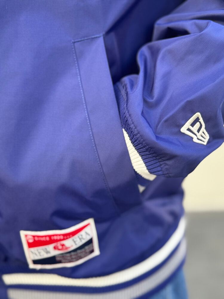 New Era LA Dodgers NE Men's Throwback Royal Nylon Shooting Ball Jacket