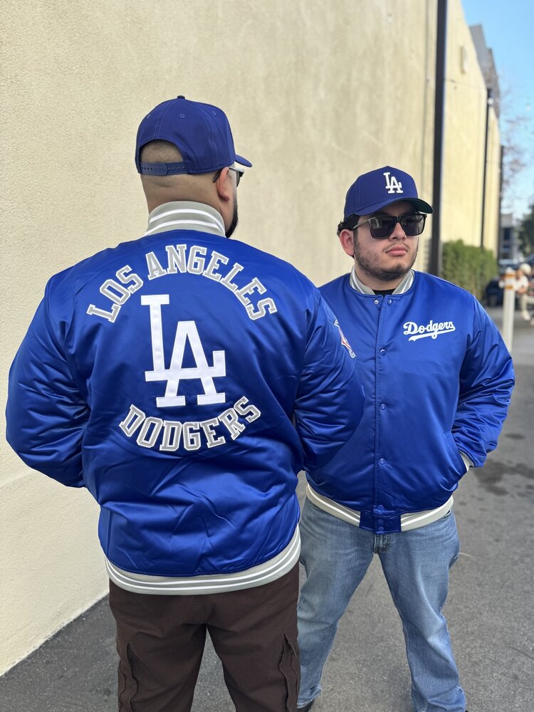 Mitchell and Ness LA Dodgers M&N Heavyweight Satin Jacket Royal