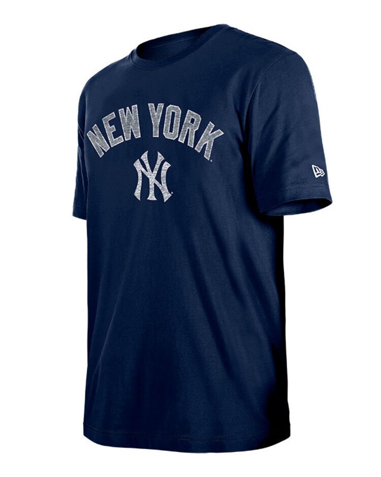 New Era NY Yankees Men's NE Navy Distressed Wordmark NY Tee