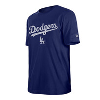 New Era LA Dodgers Men's NE Royal Distressed Wordmark LA Tee