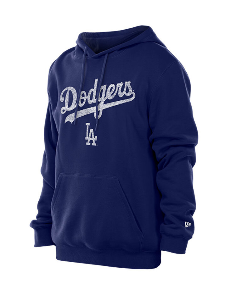 New Era LA Dodgers Men's NE Royal Distressed Wordmark LA Pullover Hoodie