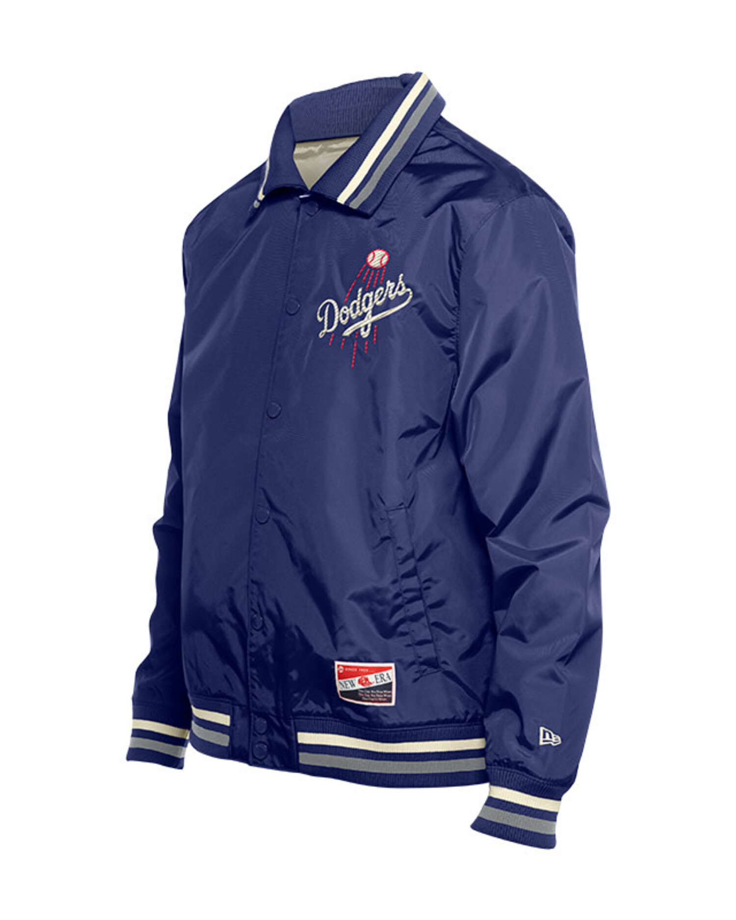 LA Dodgers NE Men's Throwback Royal Nylon Shooting Ball Jacket
