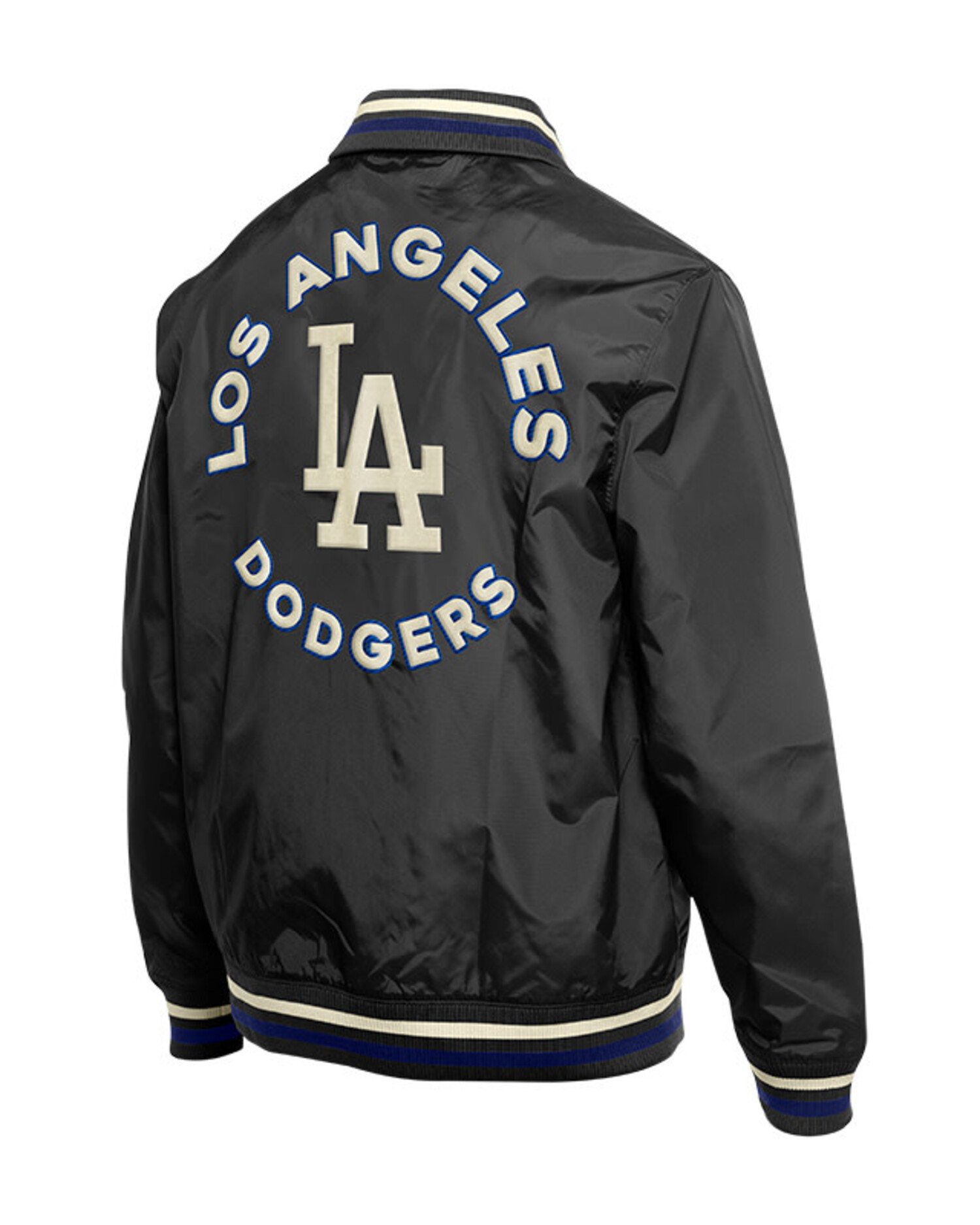 MLB Los Angeles Dodgers Lightweight Nylon Bomber Jacket Blue