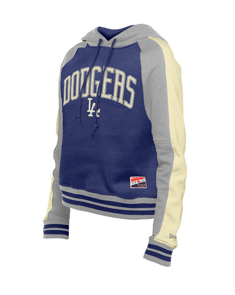 New Era LA Dodgers NE Women's Throwback Color Block Pullover Hoodie