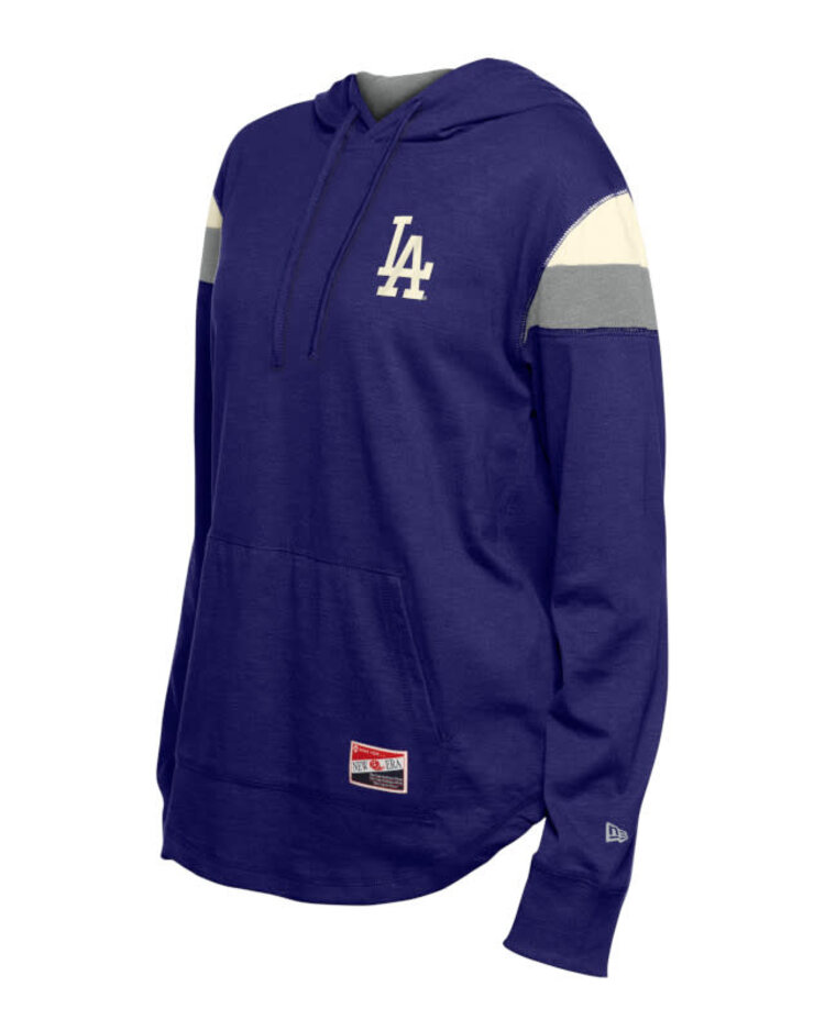 New Era LA Dodgers NE Women's Throwback Lightweight Royal Pullover Hoodie