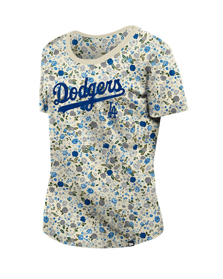 New Era LA Dodgers NE Women's Glam Cream Floral Scoop