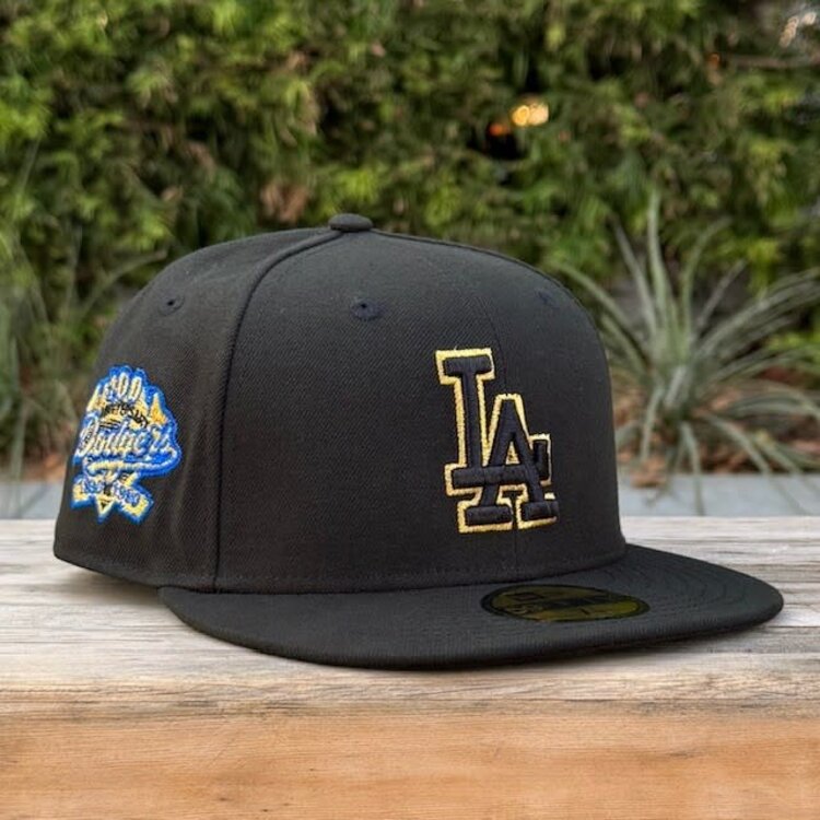 New Era LA Black Metallic Gold Outline 100th Anniv