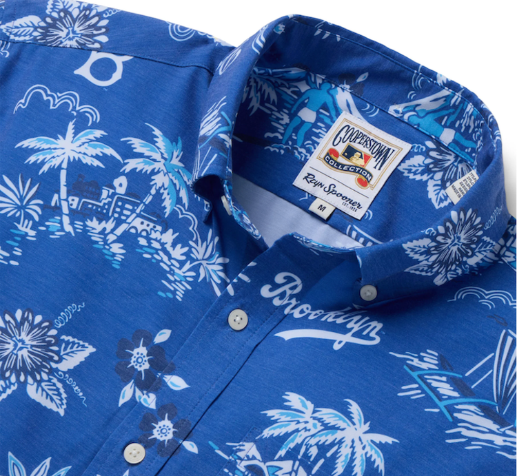Reyn Spooner Brooklyn Dodgers Reyn Spooner Kekai Royal Button-Down