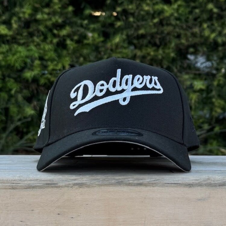 New Era Dodgers Wordmark Black Silver 2024 World Series Champs 940AF
